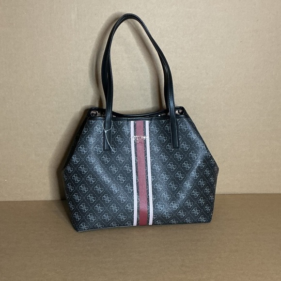 Guess Black and Red Logo Tote - Picture 1 of 11